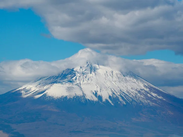 Fuji Dağı'nın yüksek açısı.