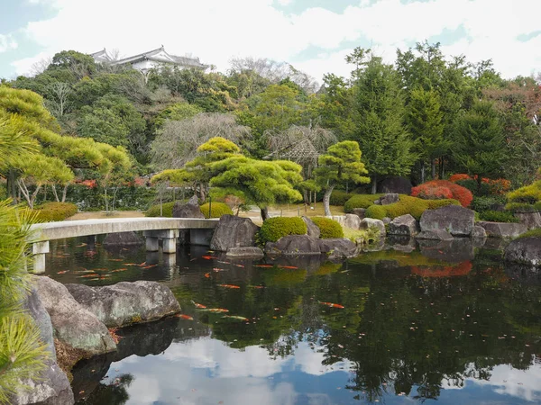 Jardín Kokoen Hermoso Jardín Cerca Del Castillo Himeji — Foto de Stock