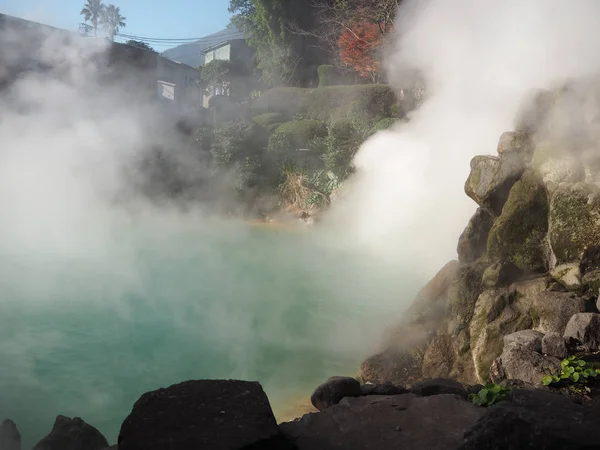 Hot Springs Como Inferno Beppu Japão — Fotografia de Stock