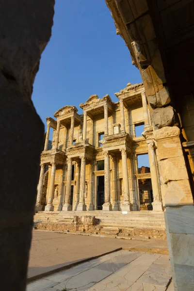 Kamu Bir Dünya Mirası Efes Kütüphanesi Türkiye Nin Tarihi Şehir — Stok fotoğraf