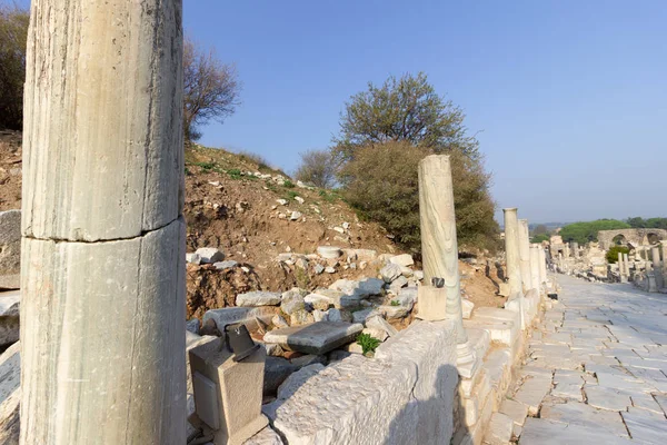 Öffentliche Orte Ein Weltkulturerbe Ephesus Bibliothek Der Historischen Stadt Der — Stockfoto