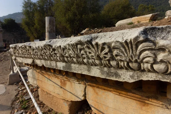 Öffentliche Orte Ein Weltkulturerbe Ephesus Bibliothek Der Historischen Stadt Der — Stockfoto