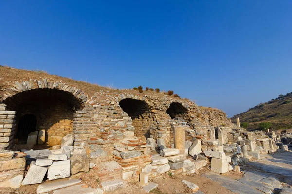 Öffentliche Orte Ein Weltkulturerbe Ephesus Bibliothek Der Historischen Stadt Der — Stockfoto