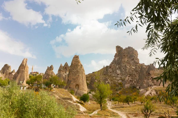 Lugares Públicos Goreme Open Air Museum Capadócia Turquia Formações Rochosas — Fotografia de Stock