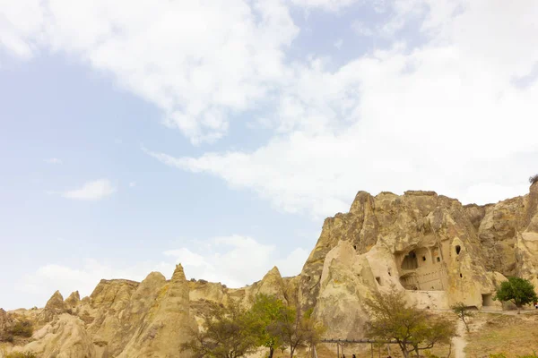 Miejsca Publiczne Formacje Skalne Kapadocja Turcja Göreme Open Air Museum — Zdjęcie stockowe