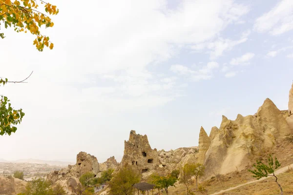 Lugares Públicos Goreme Open Air Museum Capadócia Turquia Formações Rochosas — Fotografia de Stock