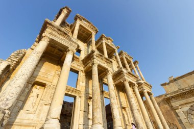 Kamu bir dünya mirası Efes Kütüphanesi Türkiye'nin tarihi şehir yerleştirir..