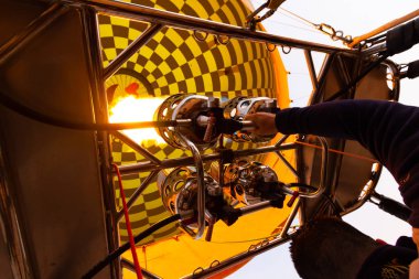 Göreme sıcak hava balonu doğal görünümünden.