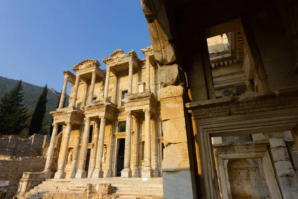 Publieke Plaatsen Een Bibliotheek Van Wereld Erfgoed Efeze Historische Stad — Stockfoto