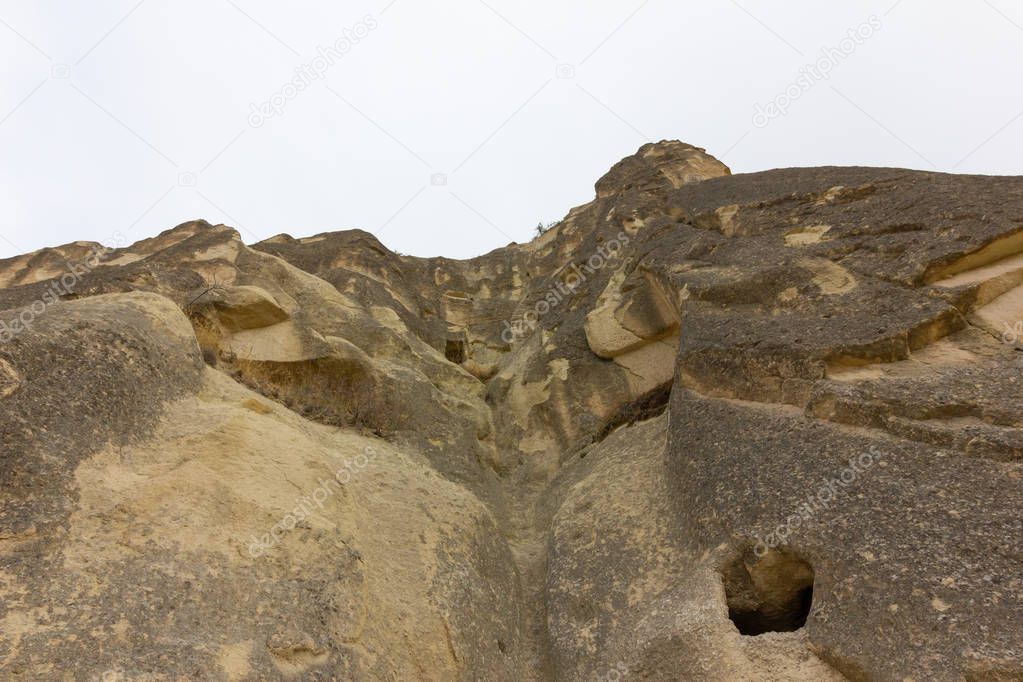 Public places Goreme open air museum Cappadocia Turkey rock formations