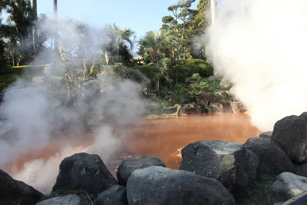 Hot Springs Como Inferno Beppu Japão — Fotografia de Stock