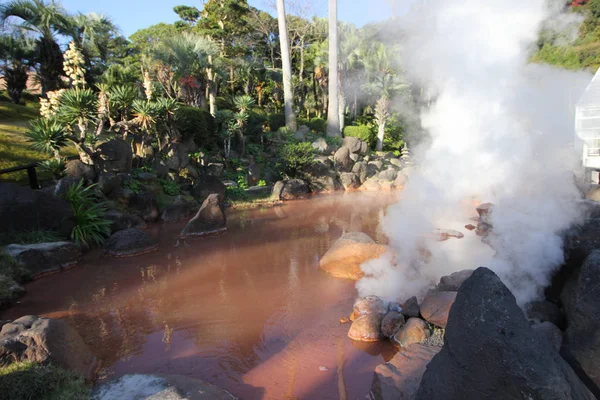 Warmwaterbronnen Als Hel Beppu Japan — Stockfoto