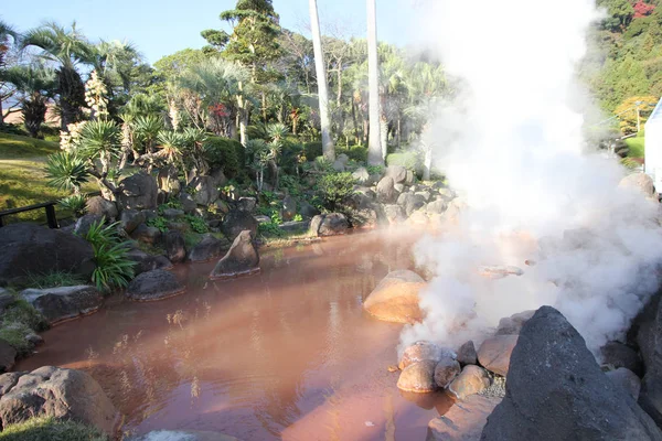 Warmwaterbronnen Als Hel Beppu Japan — Stockfoto