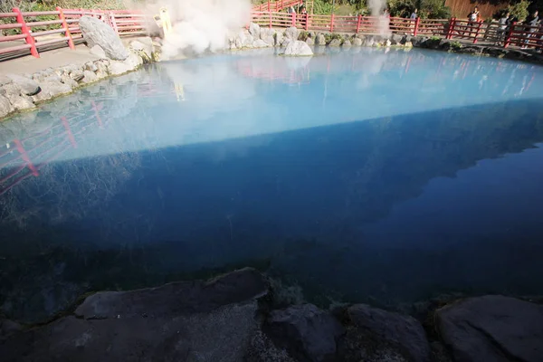 Warmwaterbronnen Als Hel Beppu Japan — Stockfoto