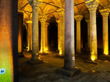 Kamu bir dünya mirası Yerebatan Sarnıcı Türkiye'nin tarihi şehir yerleştirir..