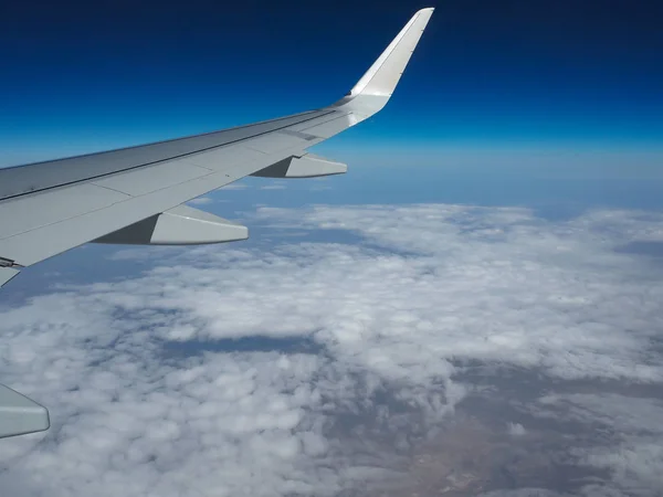 Außenansicht Des Flugzeugs Durch Asien — Stockfoto