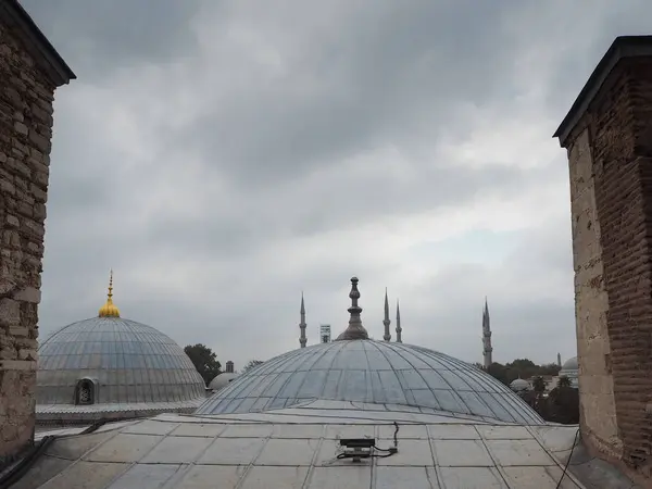 Lieux Publics Une Mosquée Bleue Patrimoine Mondial Dans Ville Historique — Photo