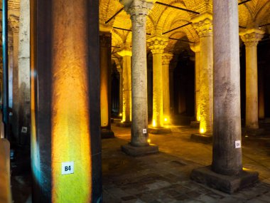 Kamu bir dünya mirası Yerebatan Sarnıcı Türkiye'nin tarihi şehir yerleştirir..