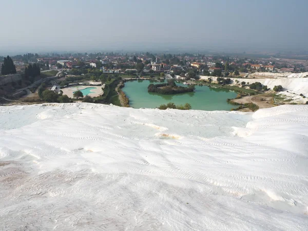 Public Places Pools Terraces Pamukkale Cotton Castle Southwestern Turkey — Stock Photo, Image