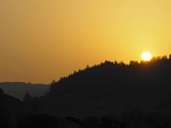 Небо Заході Сонця Барвисте — стокове фото