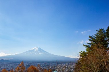 Fuji Dağı'nın yüksek açısı.