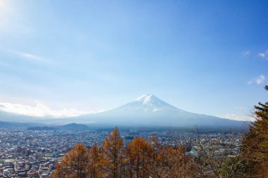 Fuji Dağı'nın yüksek açısı.