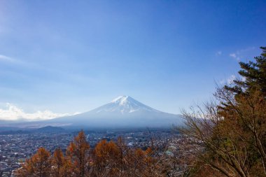 Fuji Dağı'nın yüksek açısı.