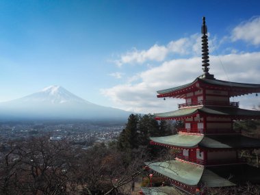 Fuji Dağı'nın yüksek açısı.