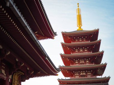 Sensoji Tapınağı Asakusa bölgesinde, Tokyo, Japonya