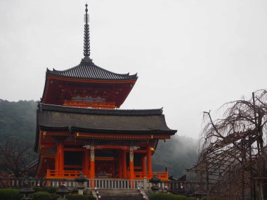 Kyoto, Japonya sonbahar Kiyomizu-dera Tapınağı'nda