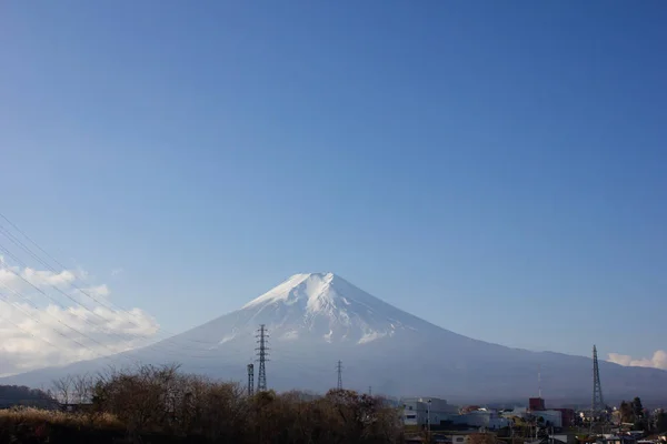 从高山上看富士山 — 图库照片