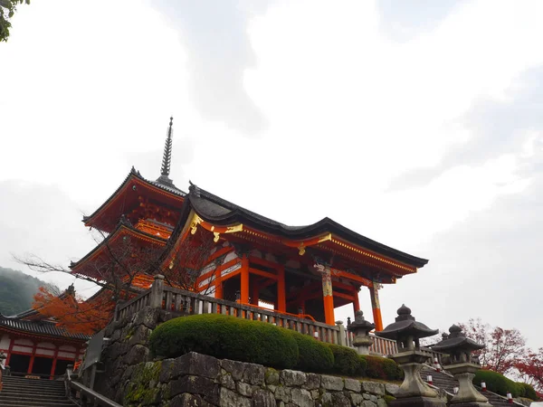 Kyoto Japan Herfst Bij Tempel Kiyomizu Dera — Stockfoto