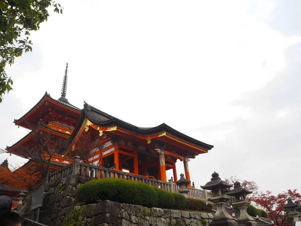 Kyoto Japan Hösten Vid Templet Kiyomizu Dera — Stockfoto