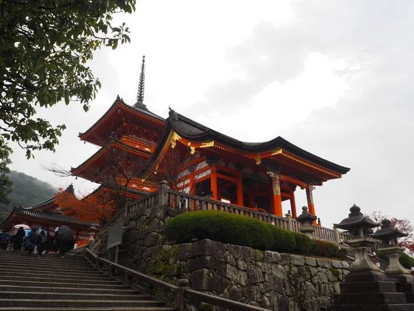 Kyoto Japan Hösten Vid Templet Kiyomizu Dera — Stockfoto