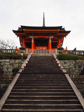 Kyoto, Japonya sonbahar Kiyomizu-dera Tapınağı'nda
