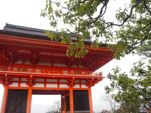 Κιότο Ιαπωνία Φθινόπωρο Στο Ναός Κιγιομιζού — Φωτογραφία Αρχείου