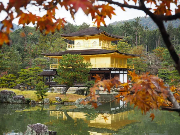 Kinkakuji Tempel Japan Beroemde Toeristische Bestemming Mooi Rustig — Stockfoto