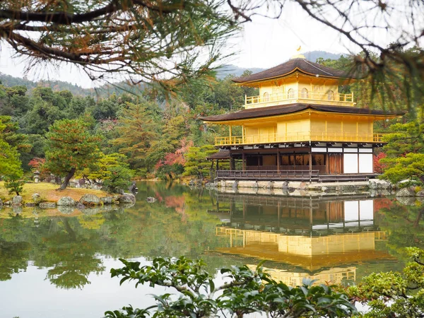 Kinkakuji Tempel Japan Beroemde Toeristische Bestemming Mooi Rustig — Stockfoto