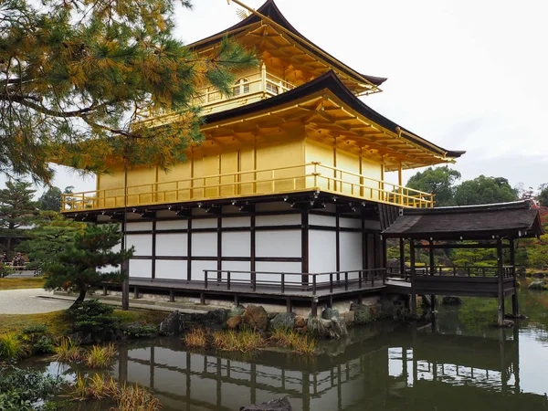Kinkakuji Temple Japans Berömda Turistmål Vackra Och Fridfulla — Stockfoto