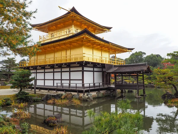 Kinkakuji Tempel Japan Beroemde Toeristische Bestemming Mooi Rustig — Stockfoto