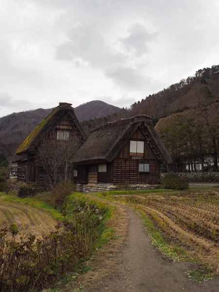 Shirakawago Obec Malý Krásný Jedinečný — Stock fotografie