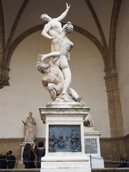 Renaissance sculpture by ancient artists in florence italy. — Stock Photo, Image