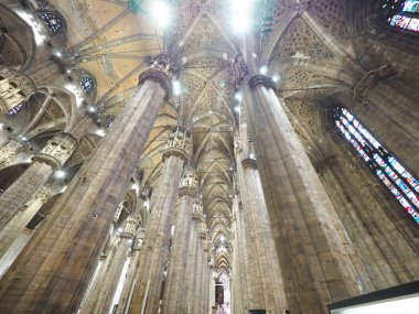 Milano şehrinde güzel katedral, İtalya