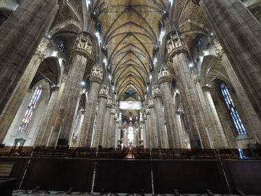 Milano şehrinde güzel katedral, İtalya