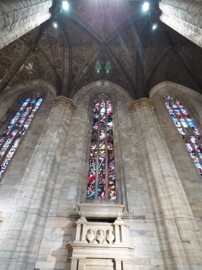 Milano şehrinde güzel katedral, İtalya