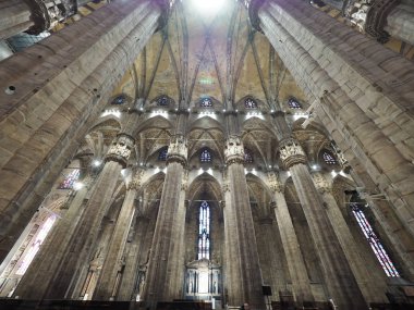 Milano şehrinde güzel katedral, İtalya