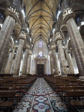 Milano şehrinde güzel katedral, İtalya