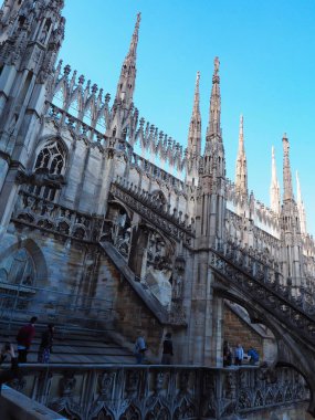 Milano şehrinde güzel katedral, İtalya