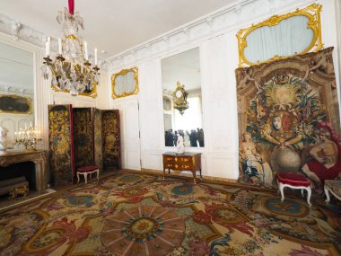 Fransa Versailles Dünya Mirası Sarayı Birçok turist istiyorum