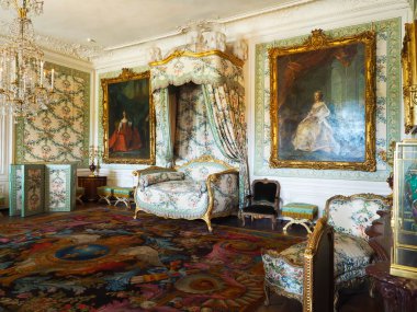 Fransa Versailles Dünya Mirası Sarayı Birçok turist istiyorum